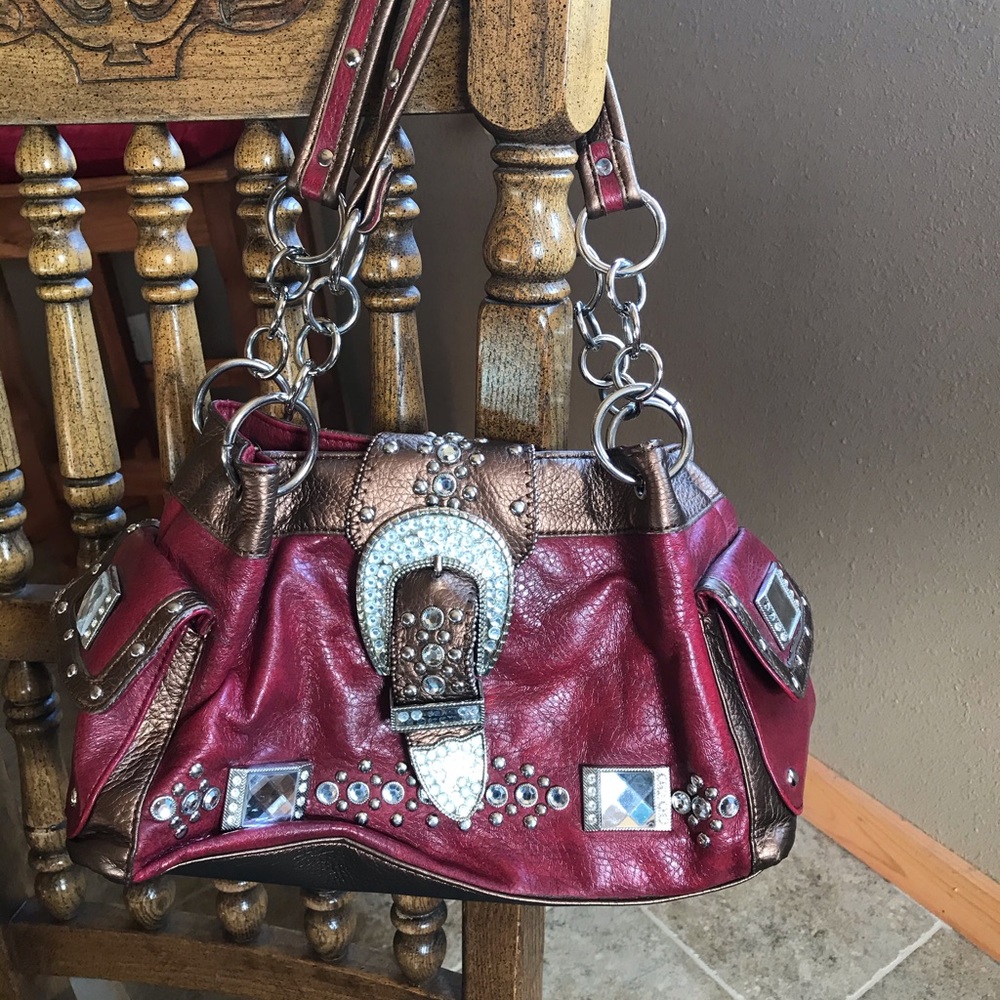 Bling Red/Gold Handbag